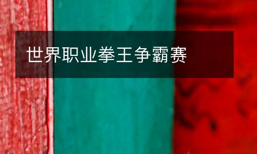 世界職業(yè)拳王爭(zhēng)霸賽